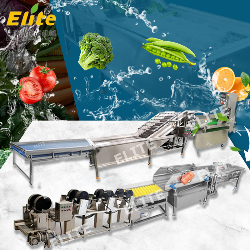 Fruit and vegetable cleaning production line